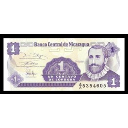 Nicaragua Pick. 167 1 Centavo 1991 SC