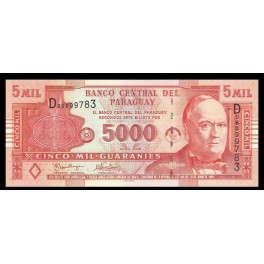 Paraguay Pick. 223 5000 Guaranies 2005 SC