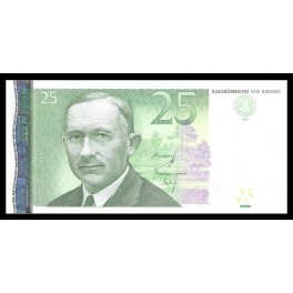 Estonia Pick. Nuevo 25 Krooni 2007 SC