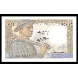 Francia Pick. 99 10 Francs 1941-49 MBC