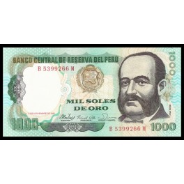 Peru Pick. 122 1000 Soles de Oro 05-11-1981 SC