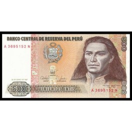 Peru Pick. 134 500 Intis 1985-87 SC