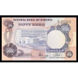 Nigeria Pick. 14 50 Kobo 1973-78 SC