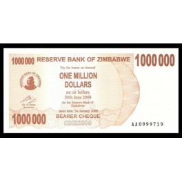 Zimbabwe Pick. 55 10 M. Dollars 01-01-2008 SC