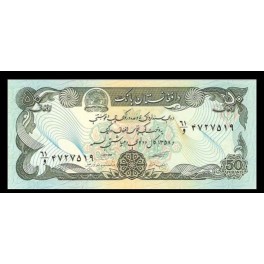 Afganistan Pick. 57 50 Afghanis 1979-91 SC