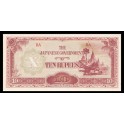Birmania Pick. 16 10 Rupees 1942-44 SC