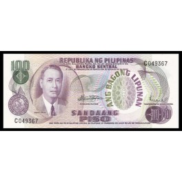 Filipinas Pick. 157 100 Piso 1970 SC