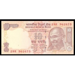 India Pick. 95 10 Rupees 2006-08 SC