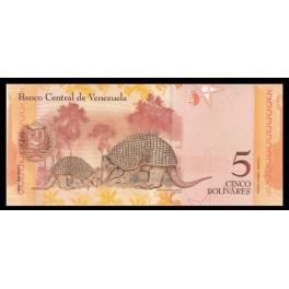 Venezuela Pick. 89 5 Bolivares 20-03-2007 SC