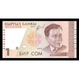 Kyrgyzstan Pick. 15 1 Som 1999 SC
