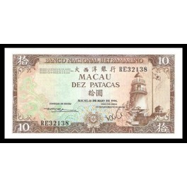 Macao Pick. 59 10 Patacas 1981-84 SC