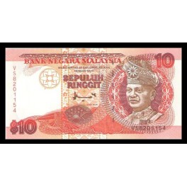 Malasia Pick. 36 10 Ringgit 1995 SC