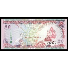 Maldivas Pick. 20 20 Rufiyaa 2000 SC