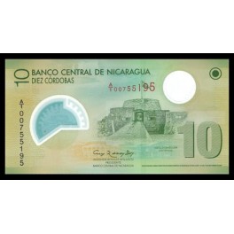 Nicaragua Pick. Nuevo 10 Cordobas 2009 SC