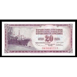 Yugoslavia Pick. 85 20 Dinara 1974 SC