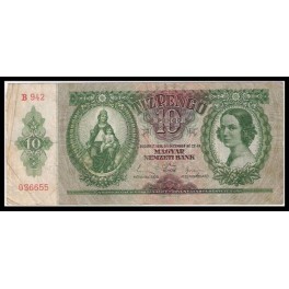 Hungria Pick. 100 10 Pengö 1936 MBC