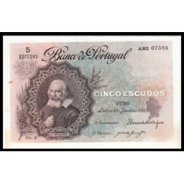 Portugal Pick. 133 5 Escudos 1925 MBC