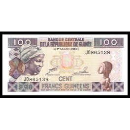 Guinea Pick. 35 100 Francs 1998 SC