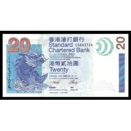 Hong Kong Pick. 291 20 Dollars 2003 SC