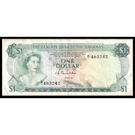 Bahamas Pick. 35 1 Dollar 1974 MBC