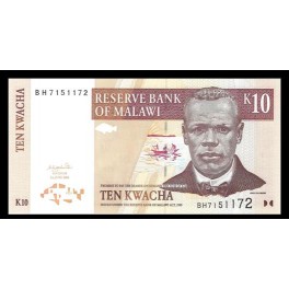 Malawi Pick. 43 10 Kwacha 2003-04 SC