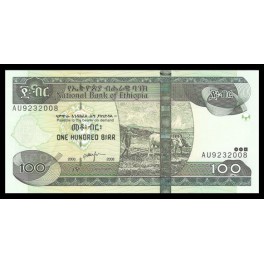 Etiopia Pick. Nuevo 100 Birr 2008 SC