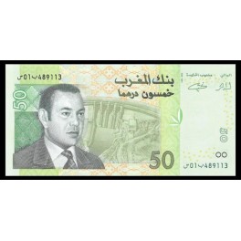 Marruecos Pick. 69 50 Dirhams 2004 SC