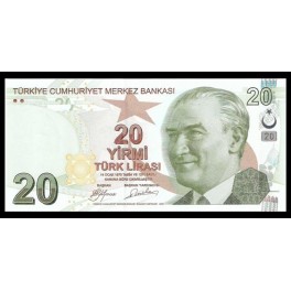 Turquia Pick. Nuevo 20 Lira 2009 SC
