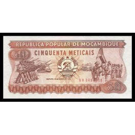 Mozambique Pick. 129 50 Meticais 1983-86 SC