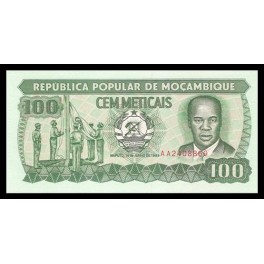 Mozambique Pick. 130 100 Meticais 1983-89 SC