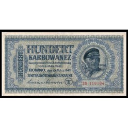 Ucrania Pick. 55 100 Karbowanez 1942 EBC