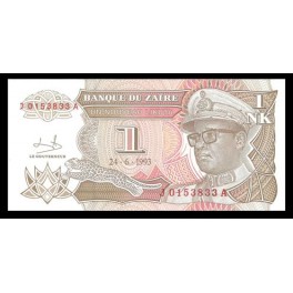 Zaire Pick. 47 1 N.Likuta 24-06-1993 SC
