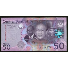 Lesotho Pick. Nuevo 50 Maloti 2010 SC