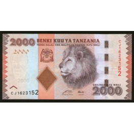 Tanzania Pick. Nuevo 2000 Shillingi SC
