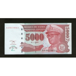 Zaire Pick. 69 5000 N. Zaires 1995 SC