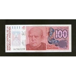 Argentine Pick. 327 100 Australes 1986-89 NEUF