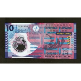 Hong Kong Pick. 401 10 Dollars 2007 SC