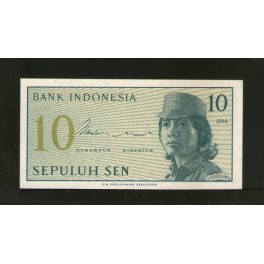 Indonesia Pick. 92 10 Sen 1964 UNC
