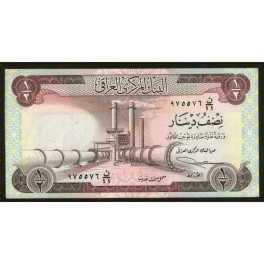 Iraq Pick. 62 1/2 Dinar 1971 VF