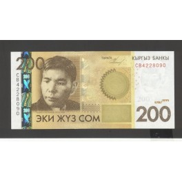Kirghizistan Pick. Nouveau 200 Som 2010 NEUF