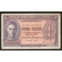Malaya Pick. 6 1 Cent 1941 TB