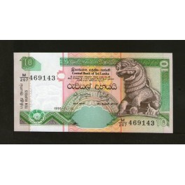 Sri Lanka Pick. 108 10 Rupees 1995 SC