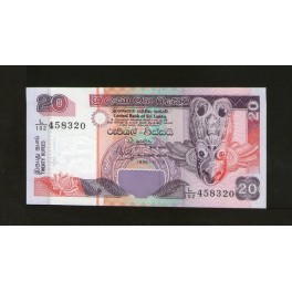 Sri Lanka Pick. 109 20 Rupees 1995 NEUF
