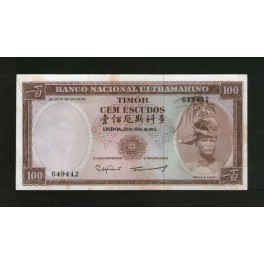 Timor Pick. 28 100 Escudos 1963 XF