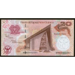Papua Nueva Guinea Pick. Nuevo 20 Kina 2008 SC