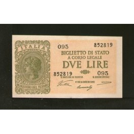 Italie Pick. 30 2 Lire 1944 SUP