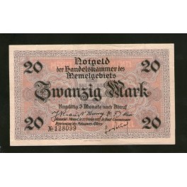 Memel Pick. 6 20 Mark 1922 AU