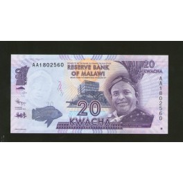 Malawi Pick. Nouveau 20 Kwacha 2012 NEUF