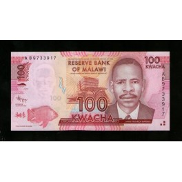 Malawi Pick. Nuevo 100 Kwacha 2012 SC