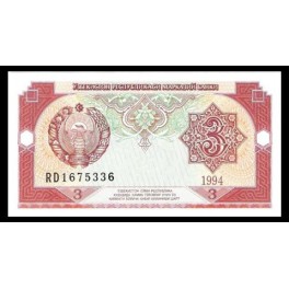 Uzbekistan Pick. 74 3 Sum 1994 SC